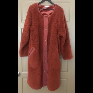 Anthropologie Sherpa Reversible Coat